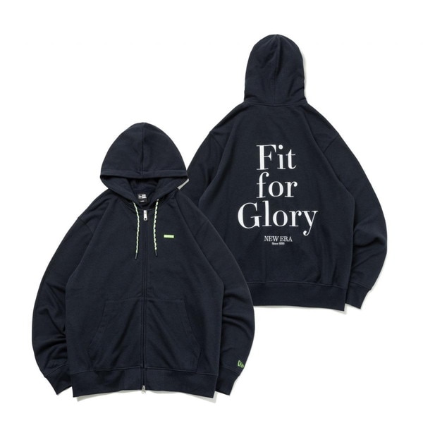 返品交換不可 訳あり大特価 ニューエラ NEW ERA ゴルフ ドライスウェット フルジップフーディー Fit for Glory ネイビー 14109076