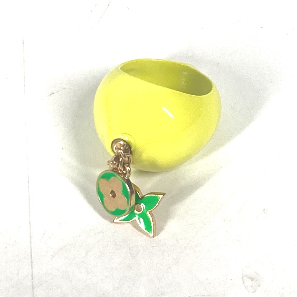 リング・指輪 MP3279 バーグ・LVフルーツ レモン アクセサリー エナメル イエロー