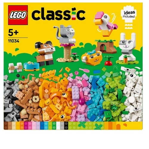 레고클래식11034 창의적 반려동물 생일 추억 어린이날 키즈 선물장식 학교 교구
