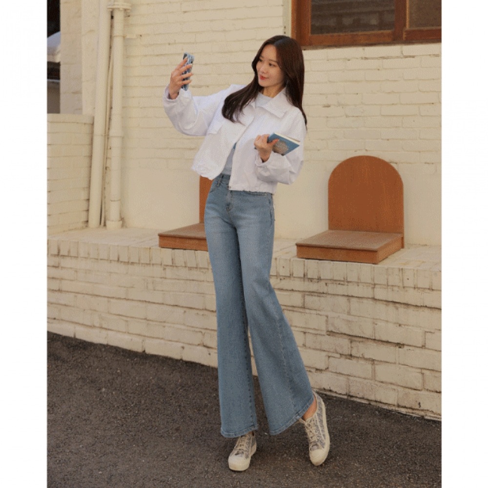 Click & Funny Masungs アディクションストレートデニムパンツ [SMLXLサイズ]