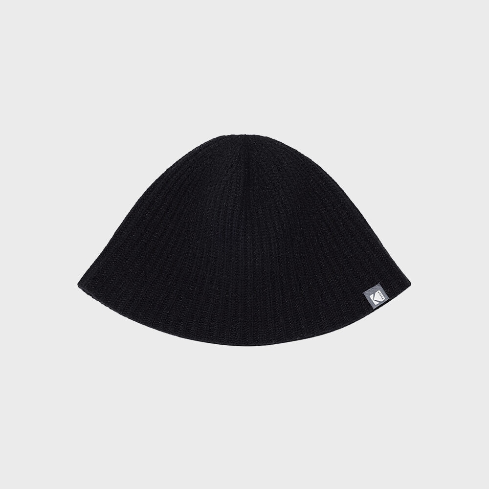 コダックアパレル ソリッド ニット バケットハット BLACK