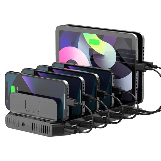 Unitek 2024電源 USB充電ステーション 10ポート QC3.0 卓上充電スタンド PSE認証済 10台同時 1.5A/2.4A スマートIC搭載 複数台対応 Android/iPhone/ 7,724円