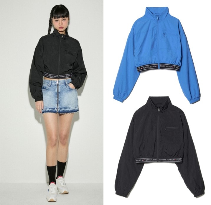 Womens Crop Taping Windbreaker ( T32E0WJC15TWT1)