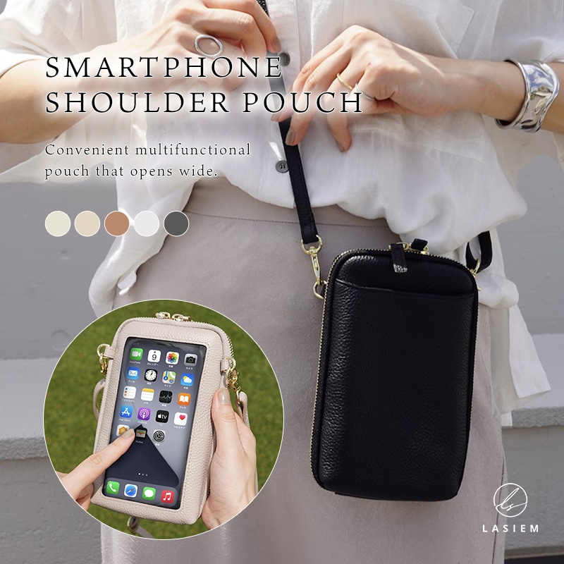【発送3日以内】スマホポーチ レディース スマホポシェット スマホショルダー お財布ポシェット お財布ショルダー レザー おしゃれ
