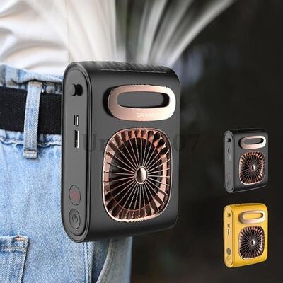 腰掛け扇風機 首掛け 卓上 手持ち 腰掛け 羽なし 扇風機 DCモーター 小型 強力 静音 ファン おしゃれ USB充電池式 ネックファン アウトドア おすすめ 60