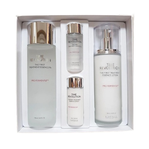 タイムレボリューション ザ ファースト 2種セット [エッセンス150ml+ローション130ml] 韓国コスメ 保湿 ハリ ツヤ 肌バランスケア