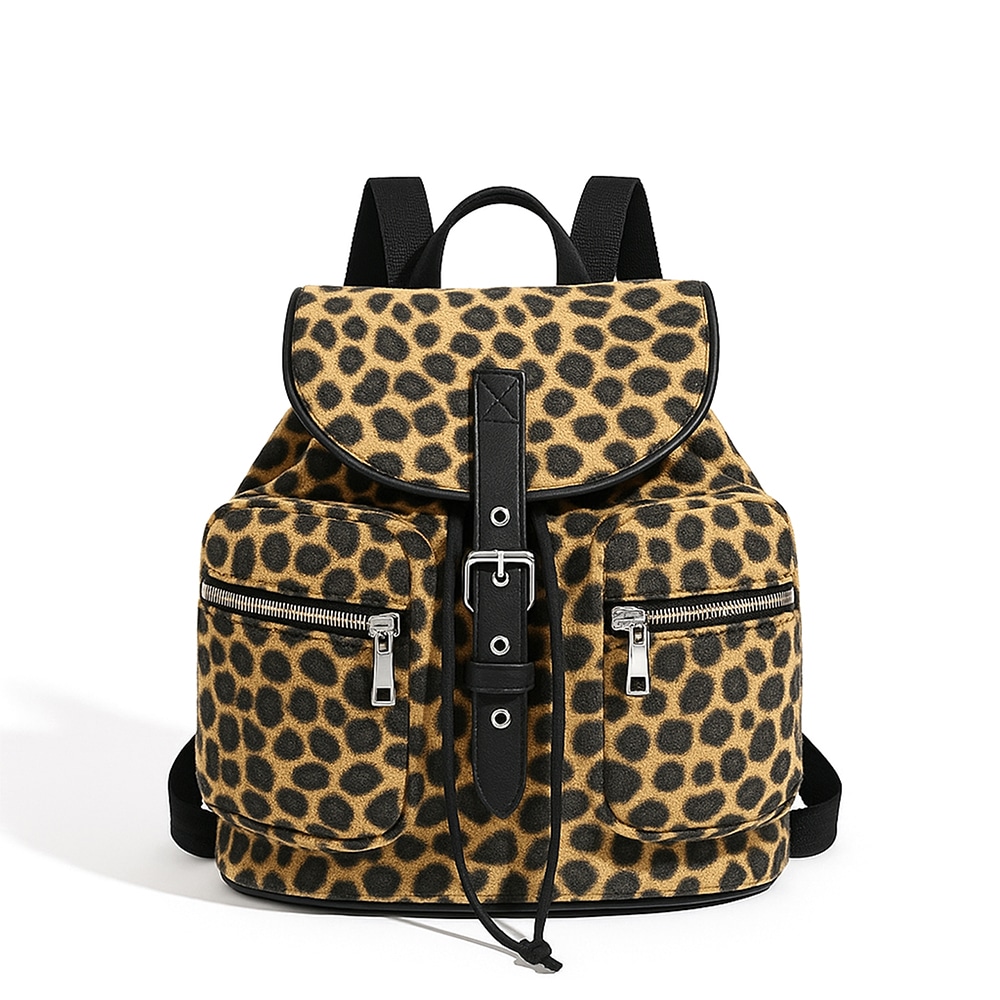 레오파드 에코퍼 투포켓 스트링 복조리 백팩 33,800円