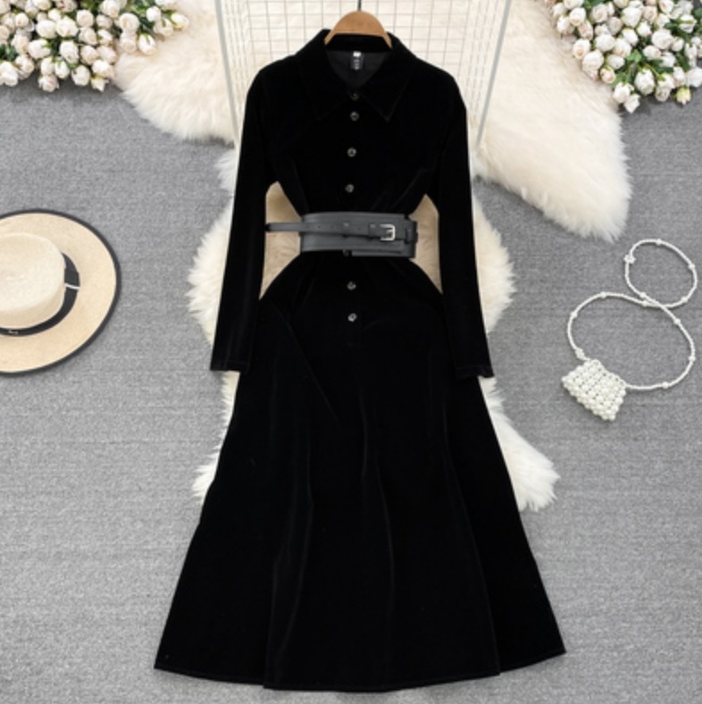 ワンピース デート ロング 袖あり 長袖 かわいい 大人可愛い きれいめ シンプル カジュアル 大人 上品 おしゃれ お洒落 主役級 存在感 春 秋 冬 10代 20代 30代 レディース 女性用