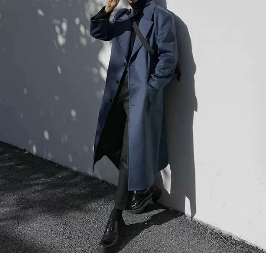【本日限定】メンズ ロングコート ラップコート ウールコート 韓国 9203 7,733円
