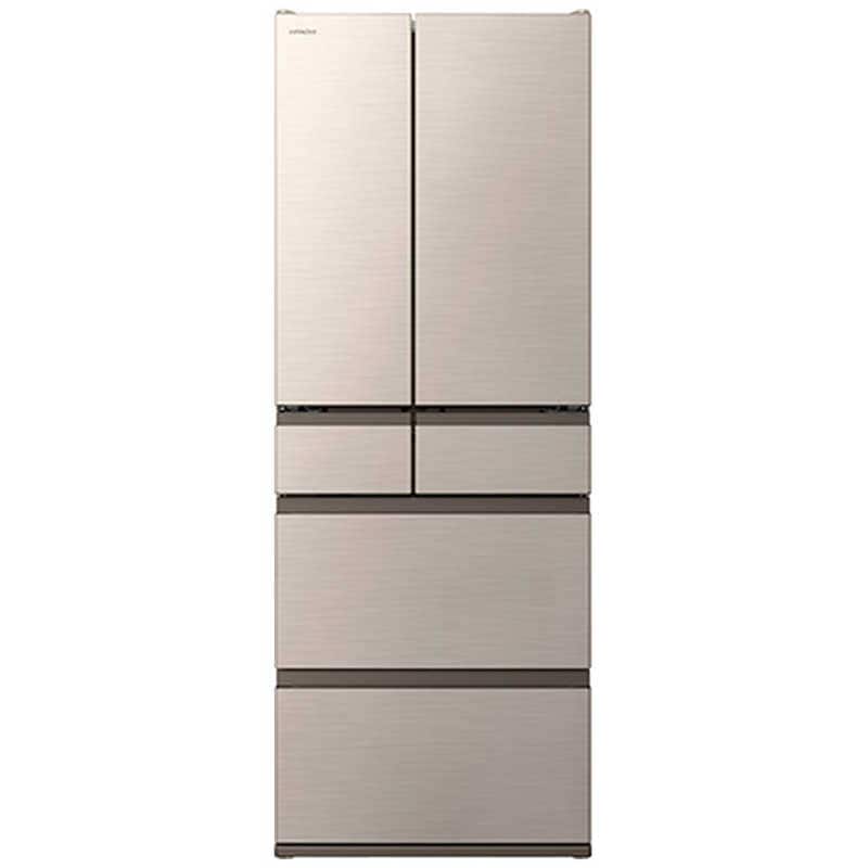 日立　HITACHI　冷蔵庫 6ドア 617L フレンチドア(観音開き) HWCタイプ 幅68.5cm ライトゴールド　R-HWC62X-N（標準設置無料）