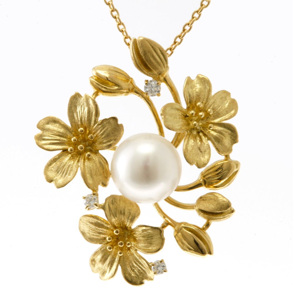 ネックレス 18金 K18イエローゴールド パール 中古 美品 46,728円