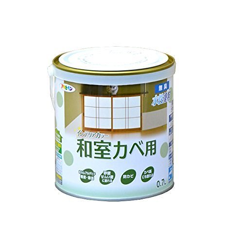 （まとめ買い）NEW水性インテリアカラー 和室カベ用 0.7L 浅黄色 [x3缶セット]
