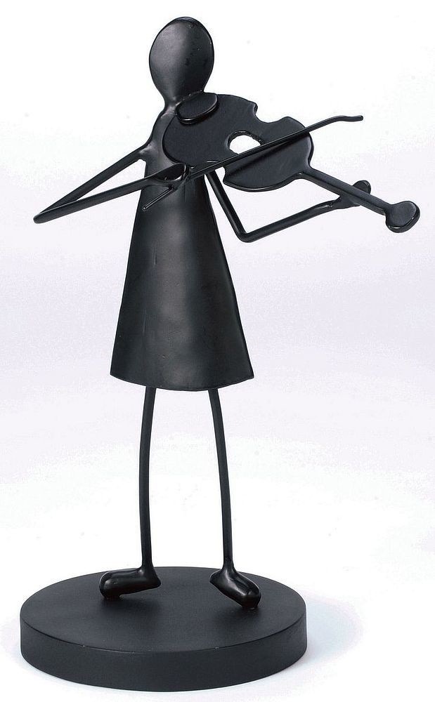 ジャービス商事　アンティーク　アイアン人形　置物　バイオリン　35357