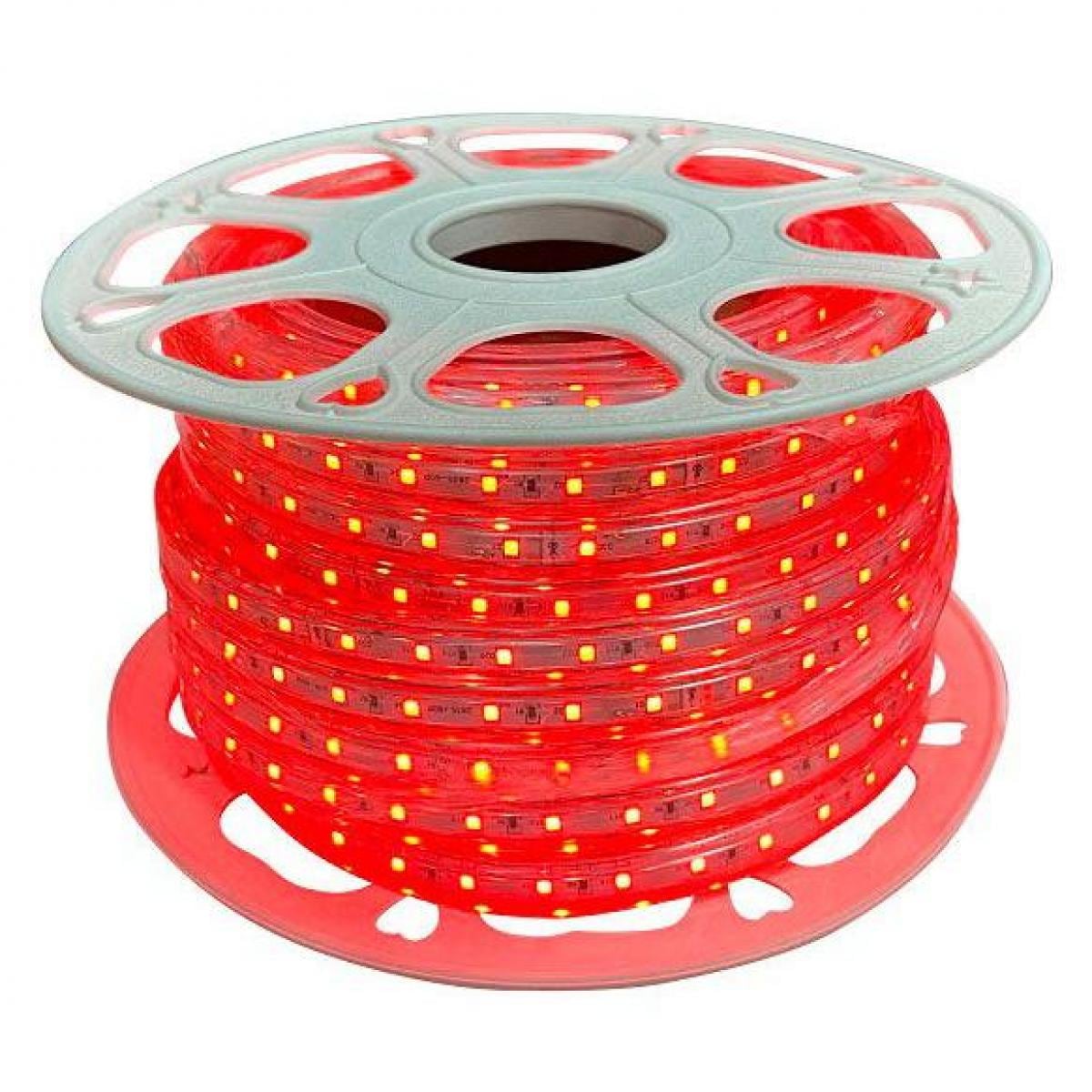 富士倉 片面発光 LEDロープライト 増設用 20m 赤色 FRL-20GR　道路工事 危険個所 注意喚起 ライト 光 作業灯