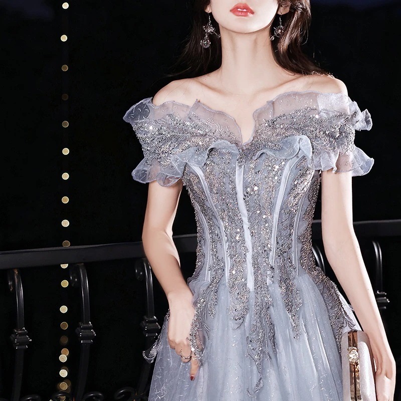 ハイエンド司会者誕生日成人礼会タキシード女性感軽豪華小衆声楽芸考美声