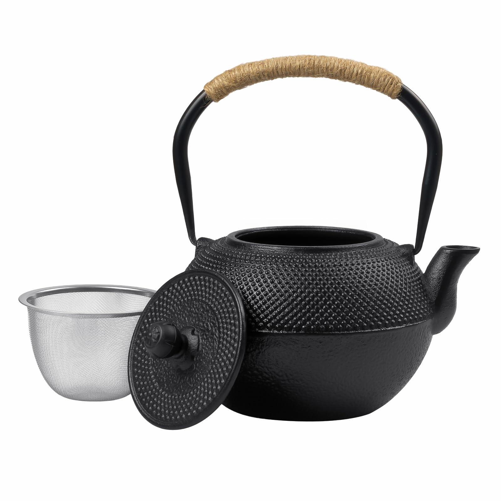鉄瓶 鉄器 南部鉄器 急須 やかん・ケトル ih直火 対応 鉄びん 鉄の急須 やかん 茶こし付き おしゃれ 鉄分補給 ティーポット 伝統工芸品 贈り物 家庭用鉄ケトル 誕生日結婚 新築 クリスマ
