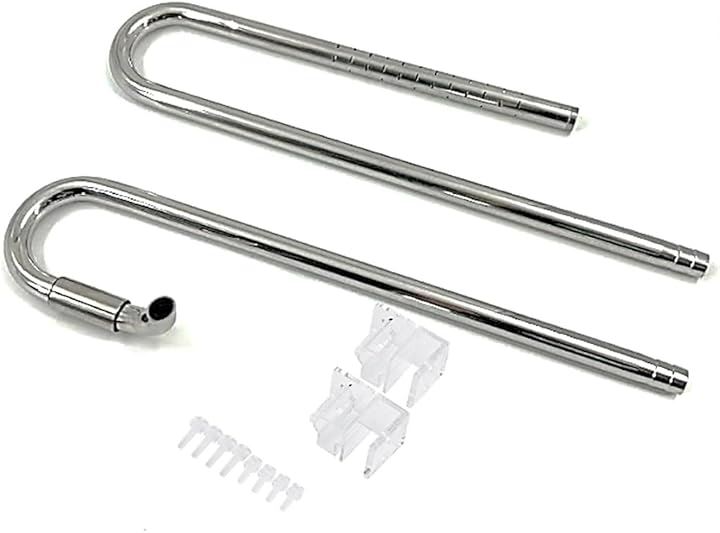 外部式フィルター 給水 排水 ステンレス 製 パイプ 熱帯魚 金魚 水草 油膜 除去 水槽用 アクアリウム(ノーマル, 規格16mm)