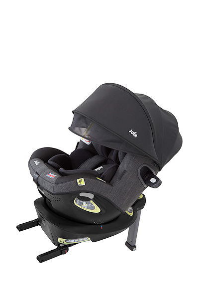 他サイト： チャイルドシート ジョイー アイアーク360キャノピー付 ブラック 【保証期間：1年】の商品画像