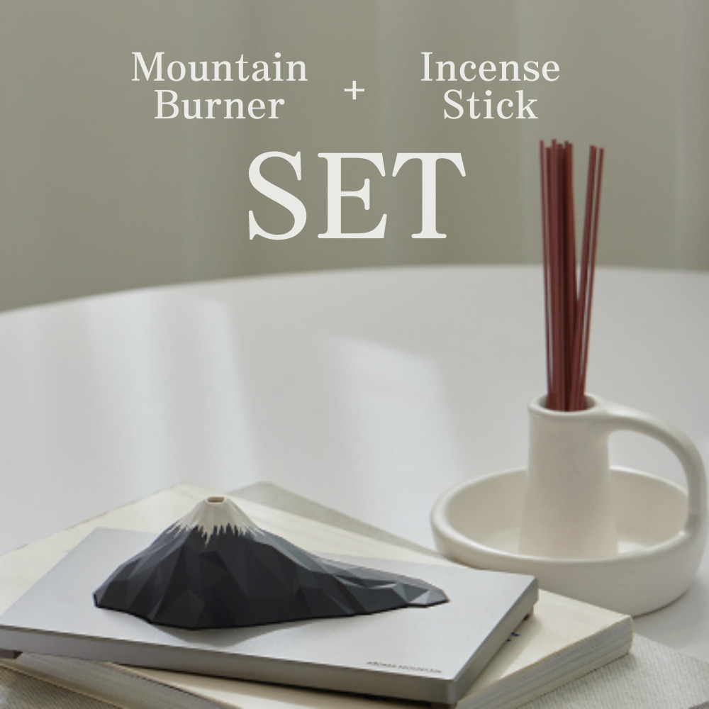 アロマ マウンテン インセンス バーナー + レストセント インセンス スティック セット インセンス コーン スマッジ スティック インセンス スタンド インセンス ホルダー ルームフレグランス