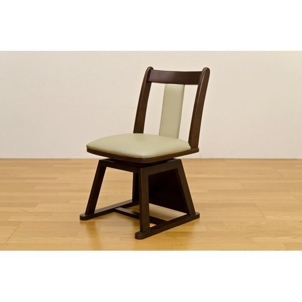 ダイニングコタツ用 回転チェア 1脚 ブラウン （BR）