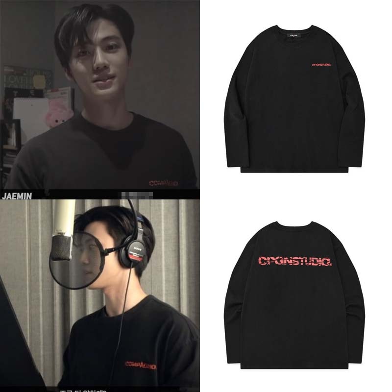 [NCT JAEMIN 着用] longsleeve heavy over scratch logo R black