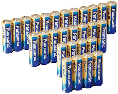 他サイト： パナソニック(Panasonic)【Amazon.co.jp限定】 パナソニック エボルタ 単3形アルカリ乾電池 28本パック LR6EJA/28SVの商品画像