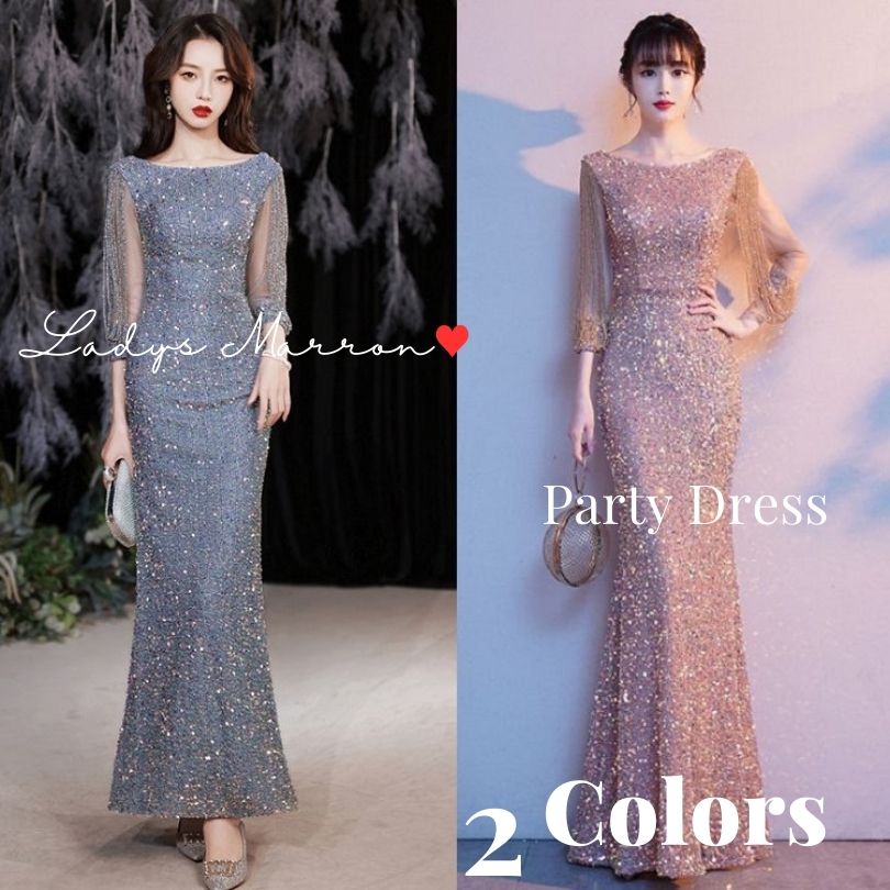 2点購入で200円割引プロモーション最終日 品スパンコールドレス イブニングドレス 黒 ロングドレス 個性的 マーメードドレス 結婚式お呼ばれドレス パーティードレス 成人式ドレス チャイナ 超ロング