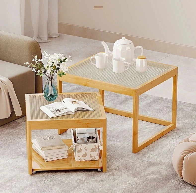 竹製です サイドテーブル テーブル センターテーブル ローテーブル リビングテーブル 6,929円