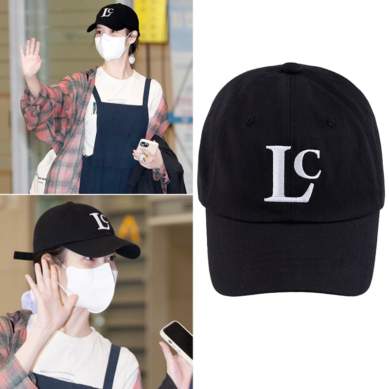 IU着用 LC CAP アイユー 私物 深め 浅め レディース メンズ 韓国 ブランド 人気 帽子 ツバ おすすめ 韓国アイドル 韓国芸能人 韓流 かわいい コットン 綿 サイズ調節