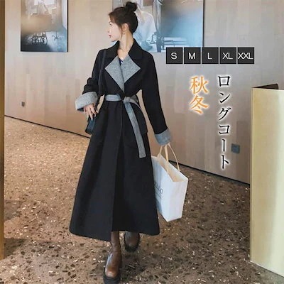 コート ロングコート レディース チェスターコート ミモレ丈 ラシャ風 アウター ウール混コート30%までに制限