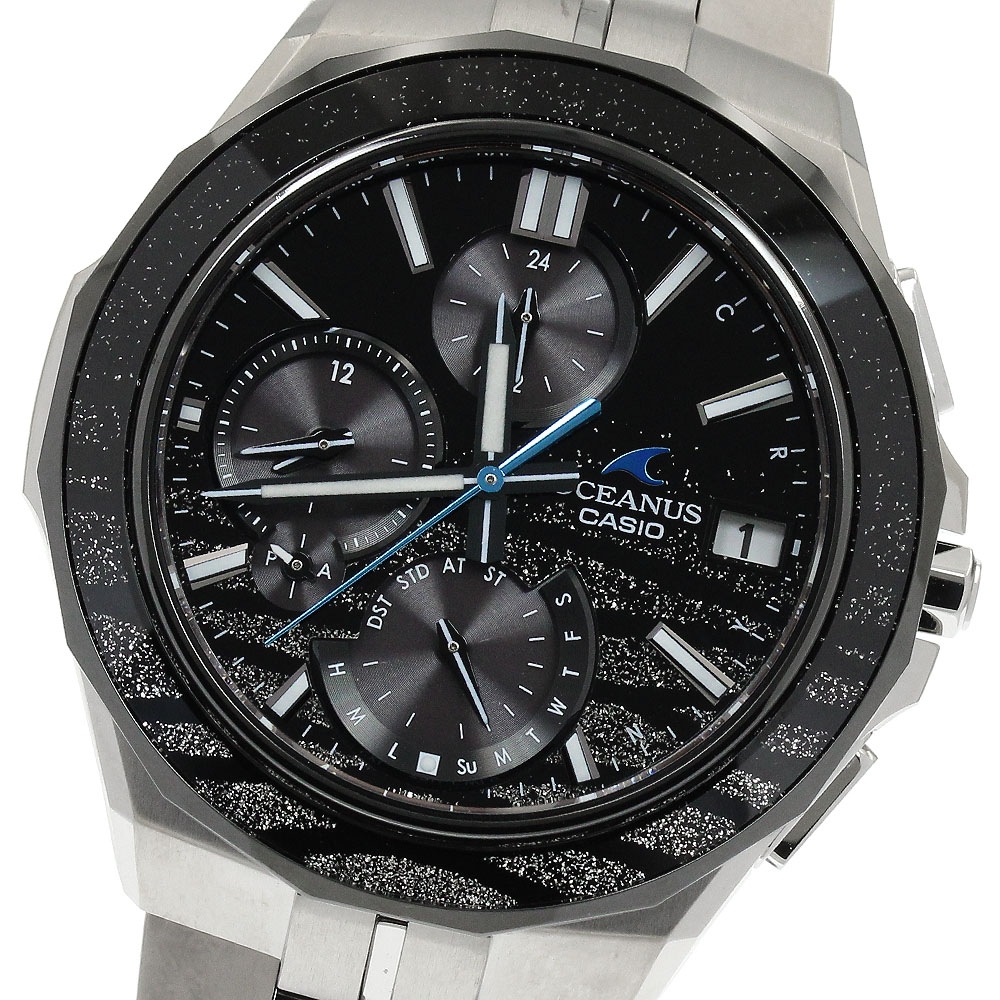 カシオ CASIO OCW-S5000ME-1AJF オシアナス マンタ 蒔絵 1500本限定 ソーラー電波 メンズ 極美品 箱・保証書付き_907251【中古】