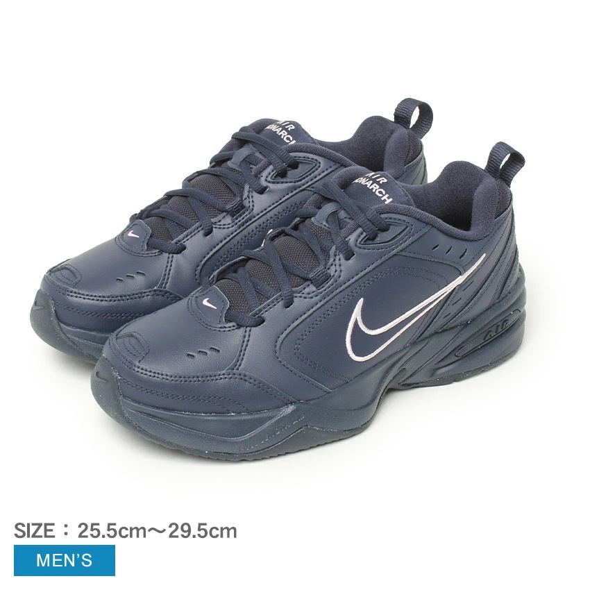 スニーカー メンズ AIR MONARCH IV AMP ネイビー 紺 FB7143 靴 シューズ ローカット 耐久性 軽量 カジュアル シンプル ストリート おしゃれ 定番 スポーティ トレーニング