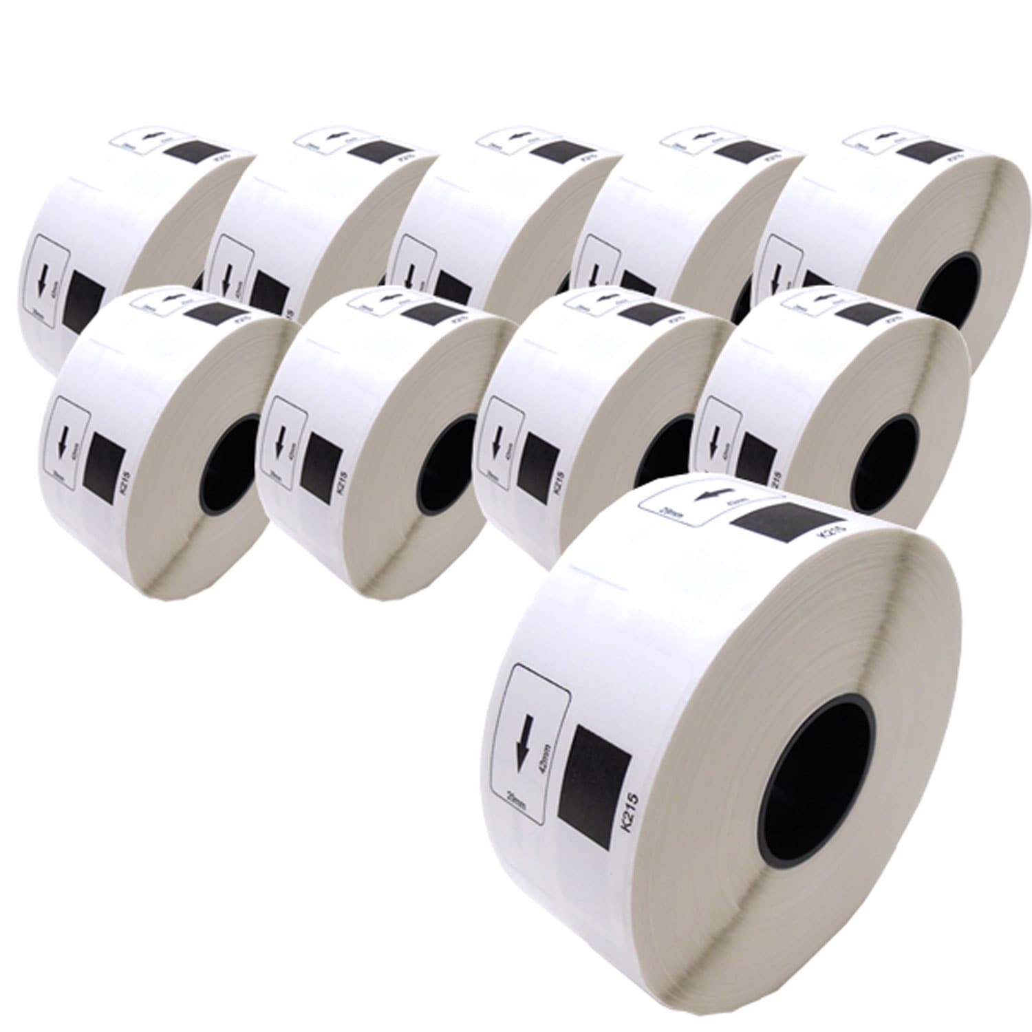 ブラザー用 ピータッチ DKプレカットラベル (感熱紙) DK-1215 互換品 食品表示用ラベル(蛍光増白剤不使用)/検体ラベル 白 29mm×42mm 700枚入り 10個セット