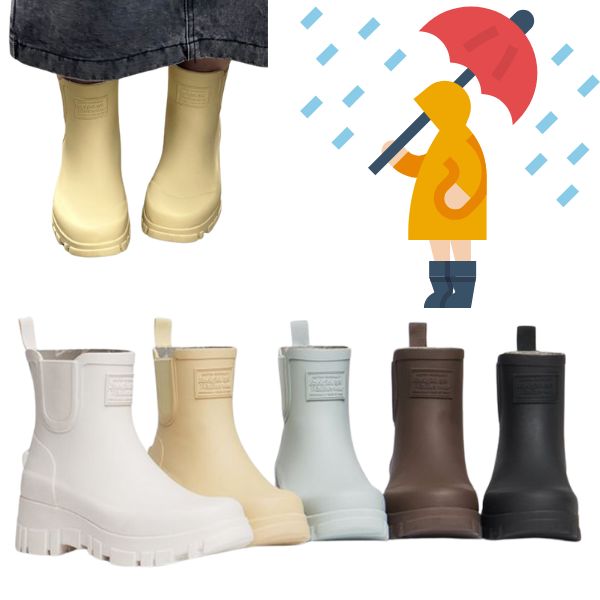 [正規品] 厚底チェルシーレインブーツ レディース 防水 美脚 通勤 梅雨対策 サイドゴアブーツ 雨の日 靴