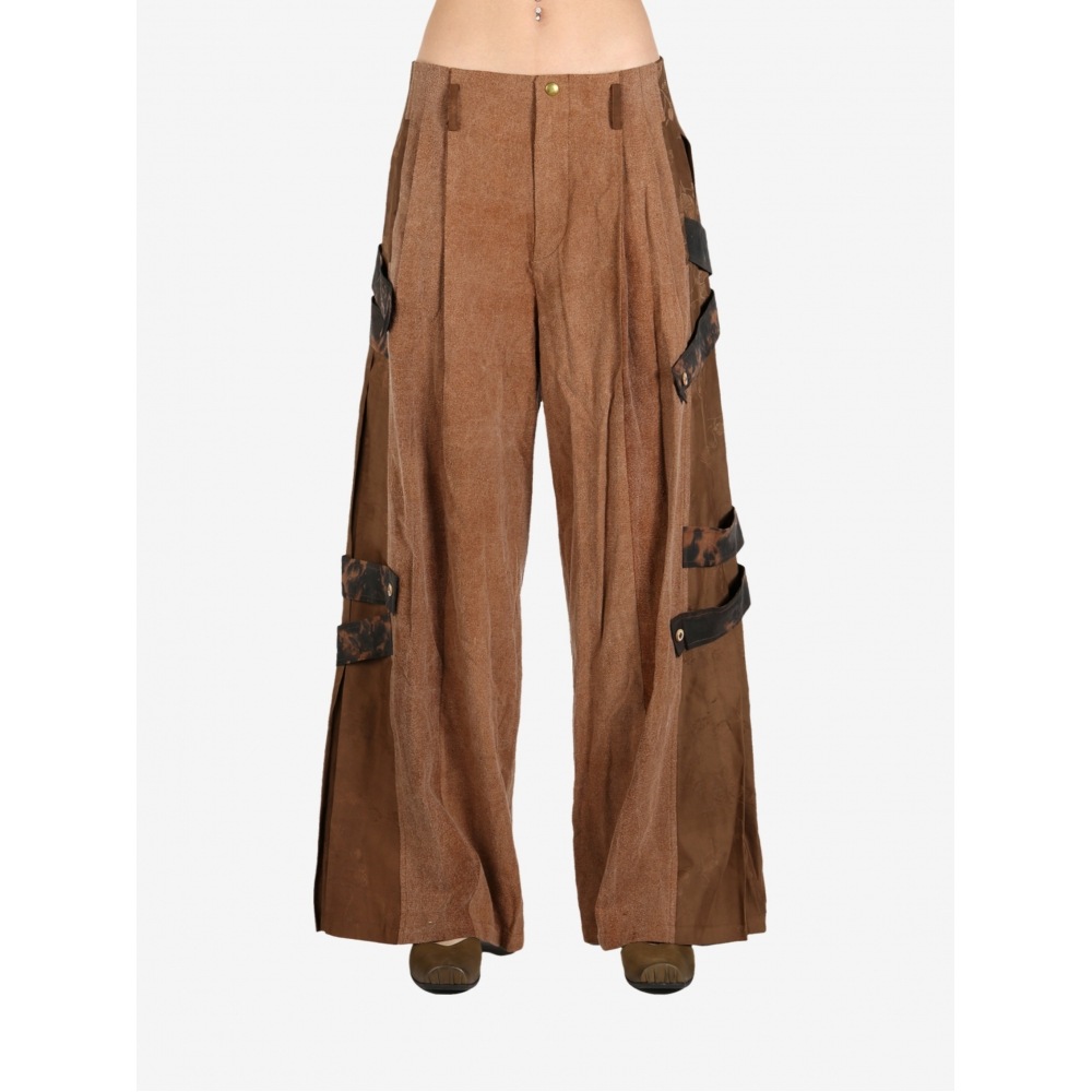 コミューンズバックルストラップルーズフィットパンツ CS/SS25-P148A キャラメル