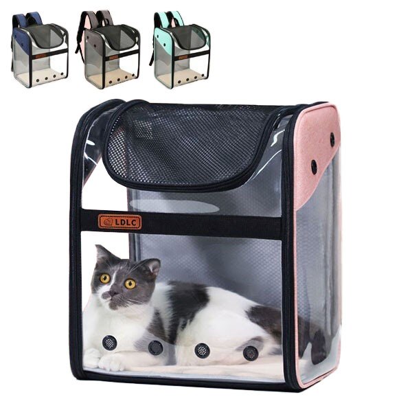ペットバック ペットパノラマ ペットキャリーバッグ リュックサック 透明 通気 折りたたみ 猫