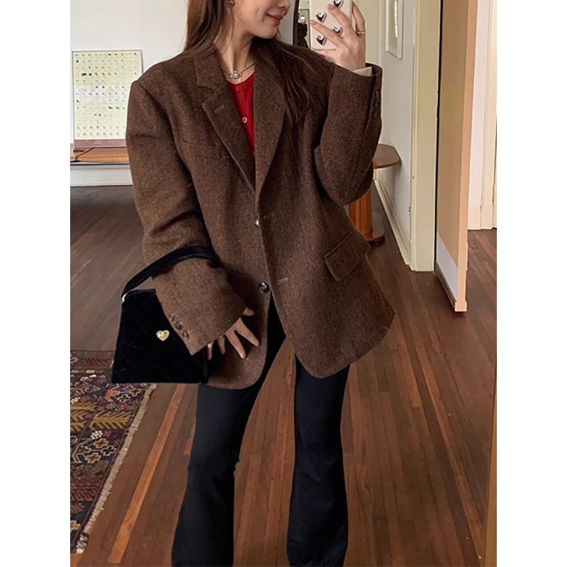 レディースウールコート 高級スーツ 厚手ウールコート レディース