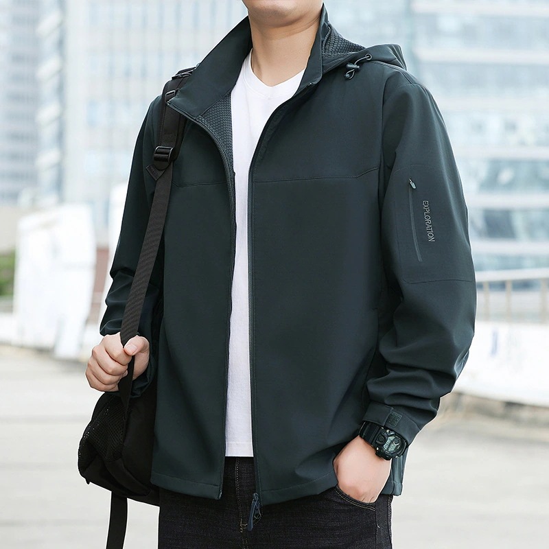春/秋の新作アウトドアウィンドブレーカーメンズワークウェアタクティカルジャケットトレーニングユニフォーム防風防水伸縮性多機能アウターウェア