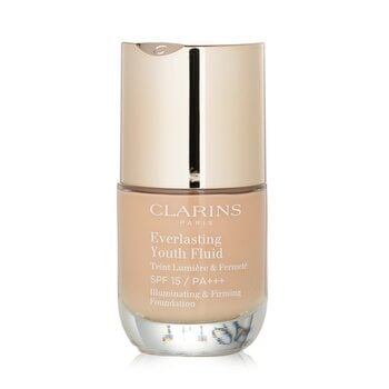 Clarins エヴァーラスティング ユース フルイド イルミネイティング & ファーミング ファンデーション SPF 15 - # 107 Beige