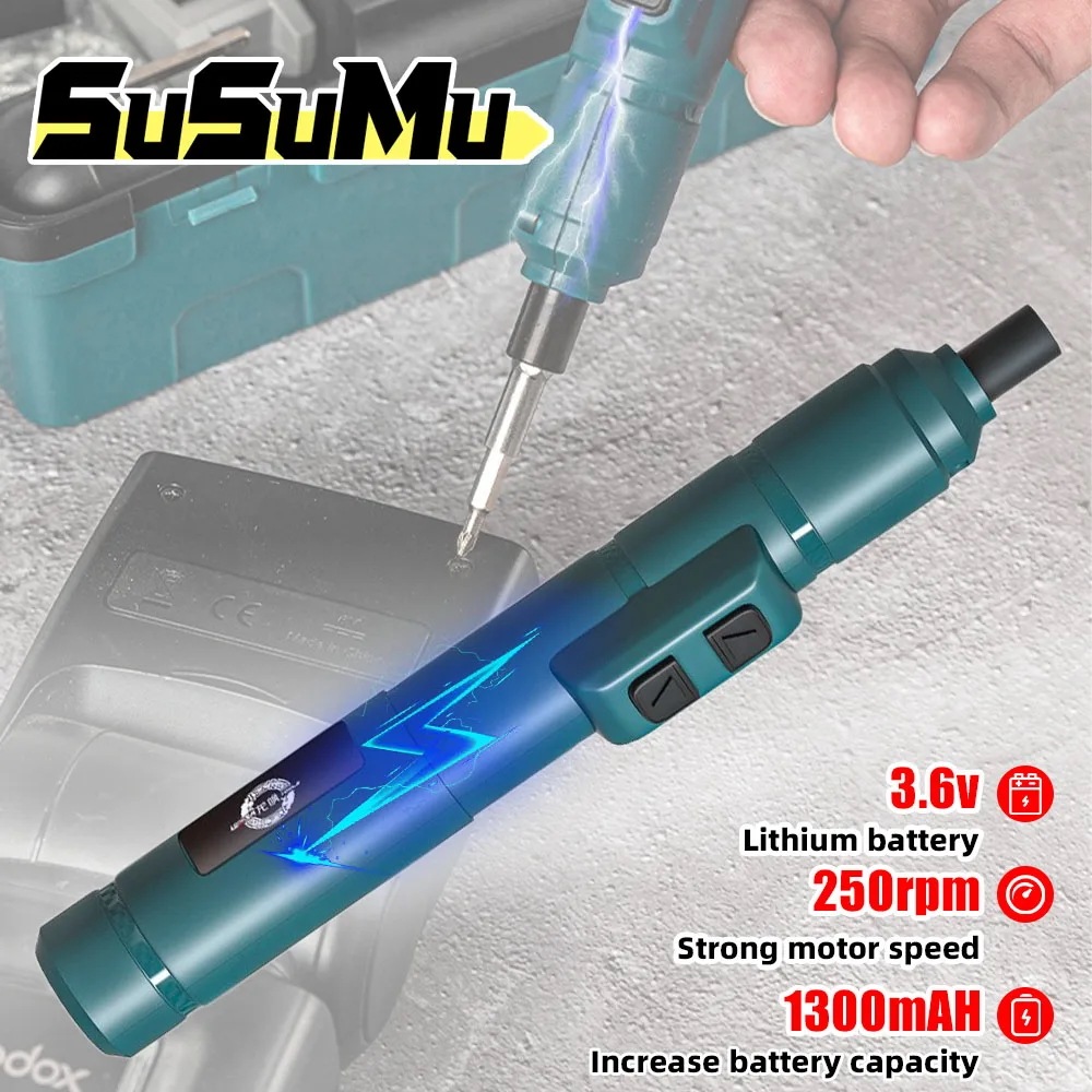 コードレス電動ドライバー,電動ドライバーキット,充電式,2ギア,トルク,修理,家庭用メンテナンス,3.6v - 1420