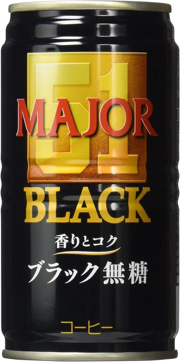 【送料無料】UCC MAJOR シングルロースト ブラック無糖 缶 185ml3ケース