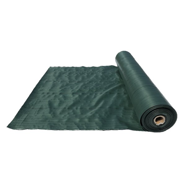 高質防草シート モスグリーン 1mｘ100ｍ 抗菌剤入 (耐用年数4-6年) 厚み0.4mm 厚手