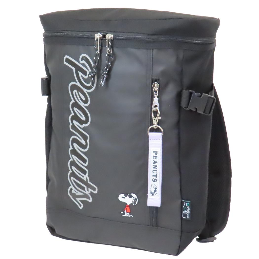 スヌーピー デイパック RE-PET スマートボックスリュック BK ジョークール ピーナッツ