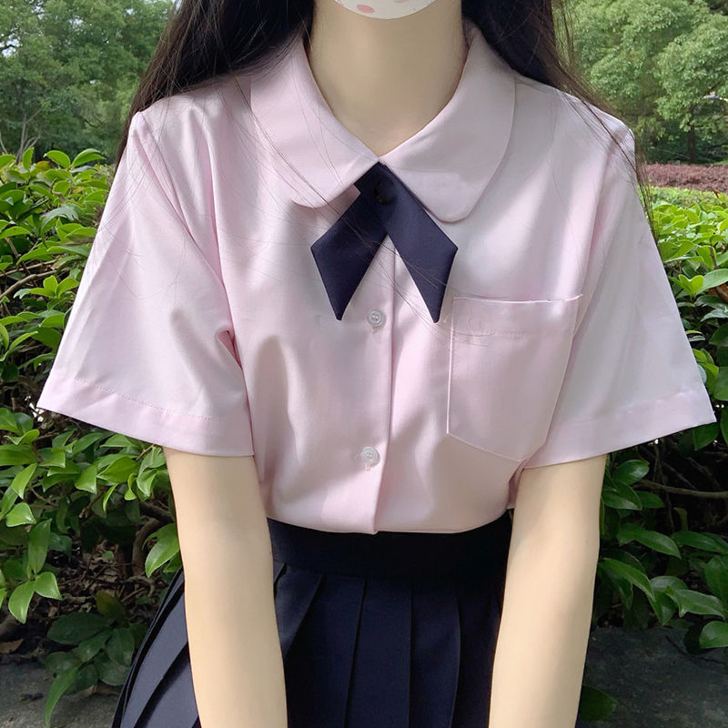 【1つ買うと10つ無料】基本jkユニフォームソリッドカラーシャツスーツデイリースクールブラックスカートスカートスカート女性サマーカレッジスタイルショートスカート