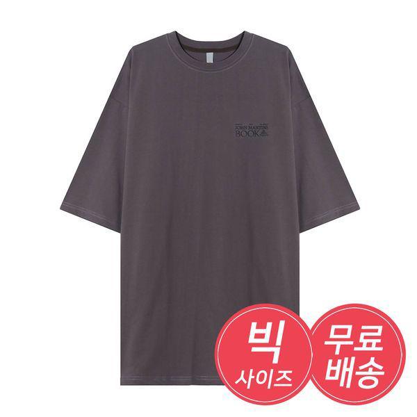 メンズオーバーフィットジョンマーティンバックプリント半袖Tシャツ AC TSH Q012 チャコール_P417770303