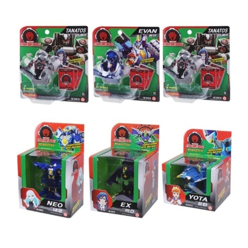 ターニングメカード/2024リマスター/6種 セット/ネオ/エックス/よた/シューマ/エヴァン/タナトス/自動車変身/ミニカー/メカード3枚付/変身ロボット/正品