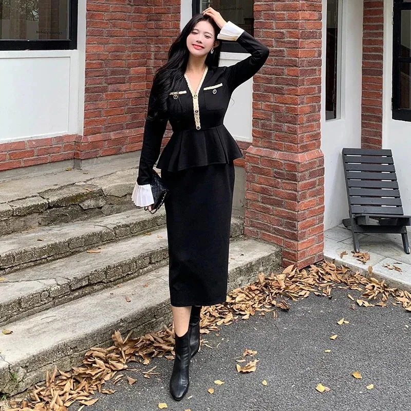 NEW 2026! 1～3日出荷 パーティー タイト 着やせ ワンピース 体型カバー 成人式 XL-5XL フォーマル 同窓会 卒業式 レトロ ドレス お呼ばれ フランス風 キャバ きいサイズ 演奏会