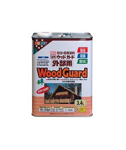 （まとめ買い）油性ウッドガード 外部用 3.4L コロラドグリーン [x3缶セット] 18,064円