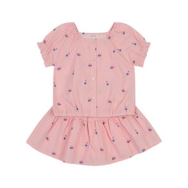 TC01 夏 ヘレン半袖ブラウススカート上下(PINK)_ 01T33305758 (S48923627)
