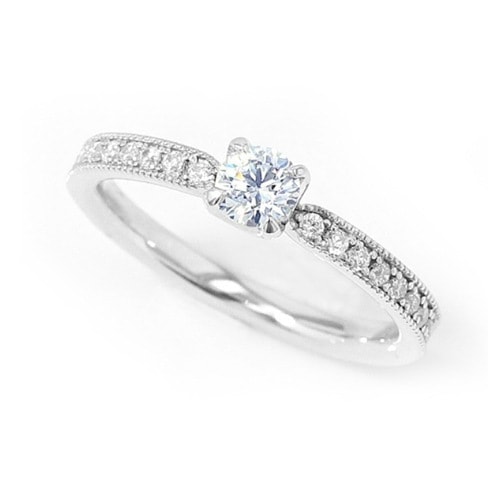 SWAROVSKI 直径4mm（0.25ct相当） クラウン エンゲージリング 全2色